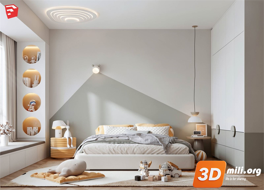 Children Room Scenes Skp FIles 